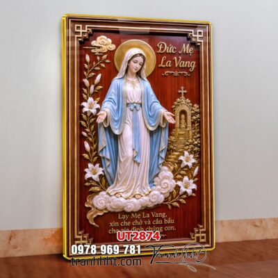 Tranh công giáo chúa giê su đức mẹ maria UT2874