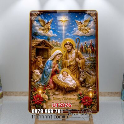 Tranh công giáo chúa giê su đức mẹ maria UT2876