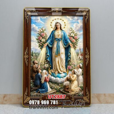 Tranh công giáo chúa giê su đức mẹ maria UT2887